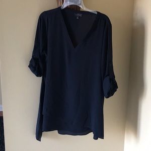 Navy dress blouse